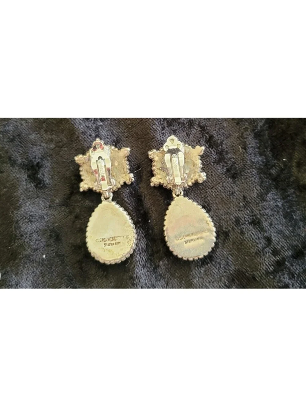 Vintage .925 Stephen Dweck Earrings with original pouch
